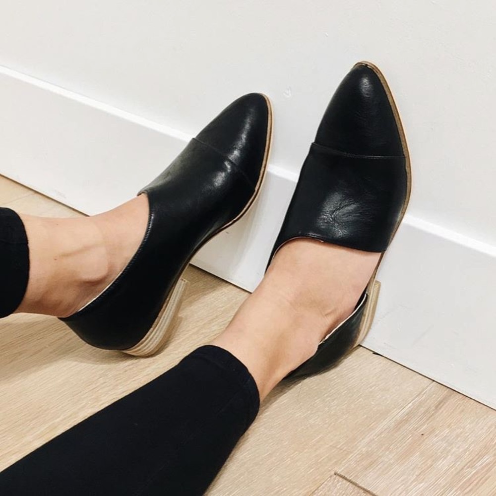 Black Leather Loafers
